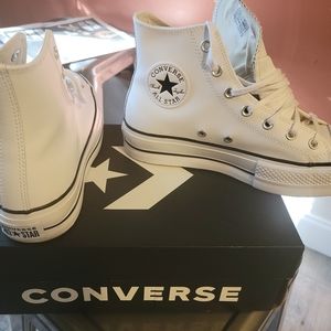 Converse hight top platform sneakers